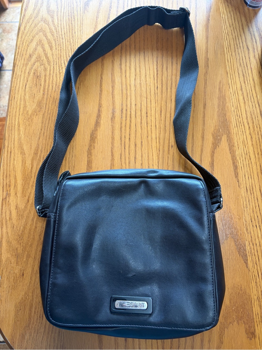 Esprit Black Messenger Crossbody Bag